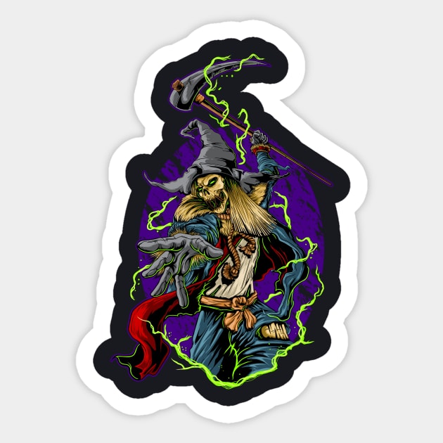 Scarecrow Sticker by Demonforge